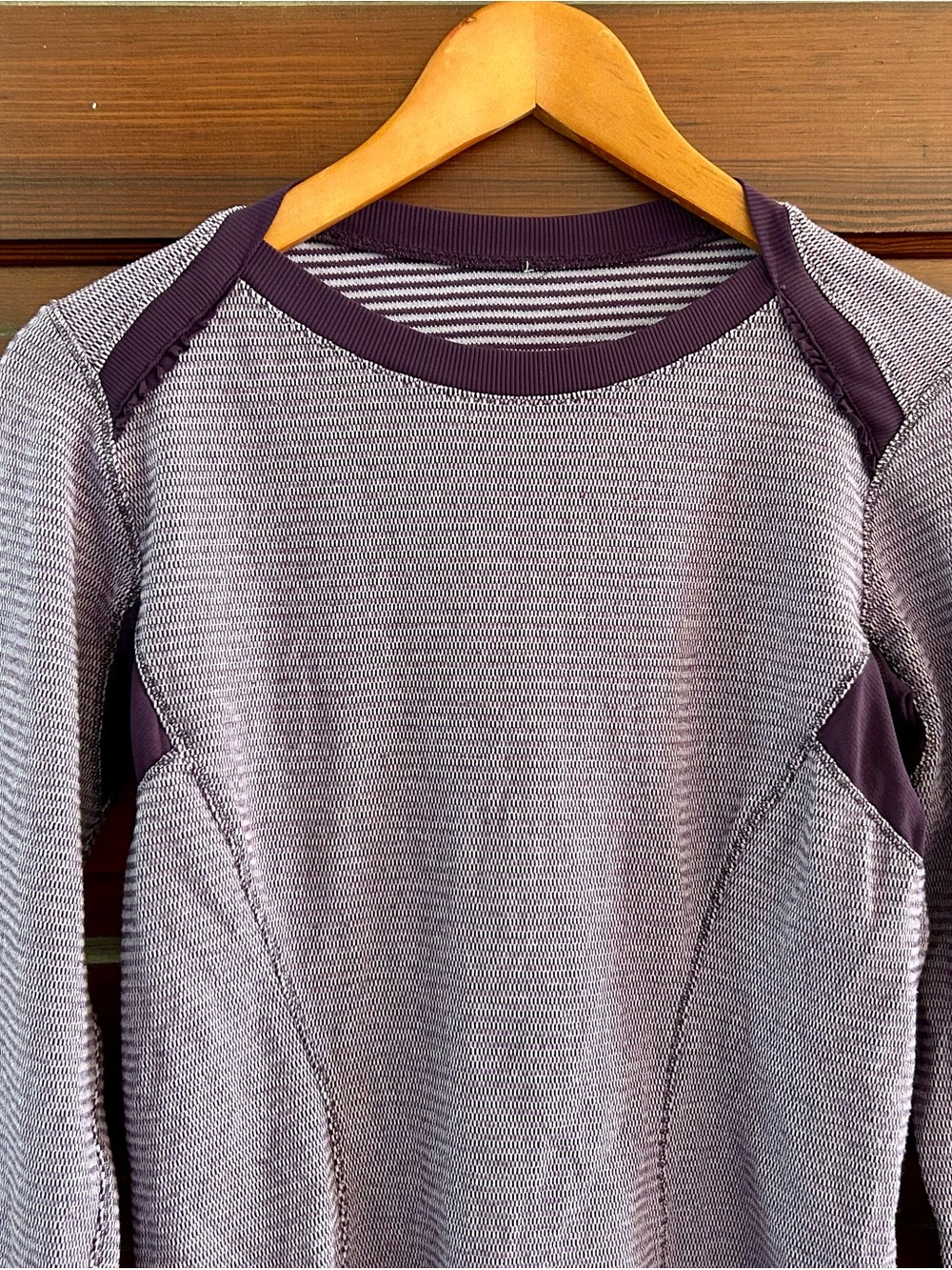 lululemon athletica Base Runner in Lavender Textured Long Sleeve Top - Picture 9 of 11